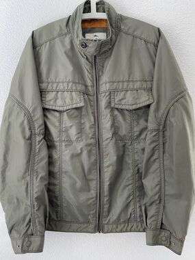 Tommy Bahama Military-Style Olive Jacket with Chest Flaps
